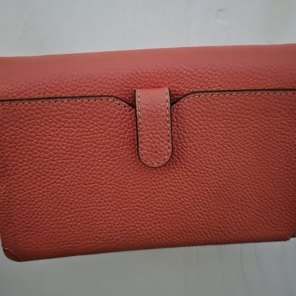 MICHAEL KORS Pebbled Leather Convertible Crossbody - Coral - Picture 10 of 12